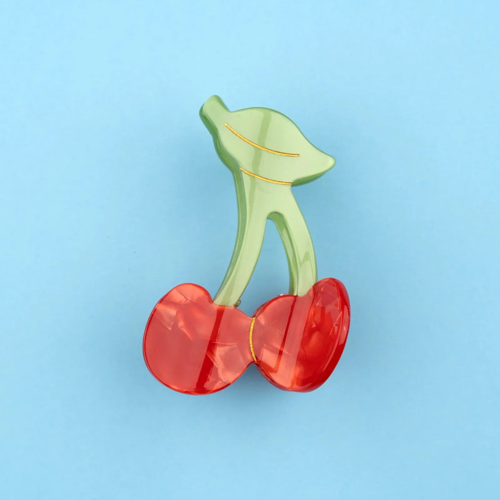 Cherry hair claw