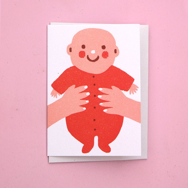 Red Baby Mini A7 Card by The Printed Peanut — additional product and styling view