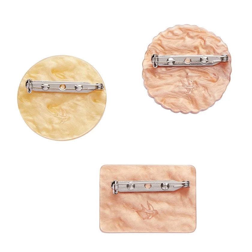 ERSTWILDER | BROOCHES | A Biscuit or Three Mini Brooch Set