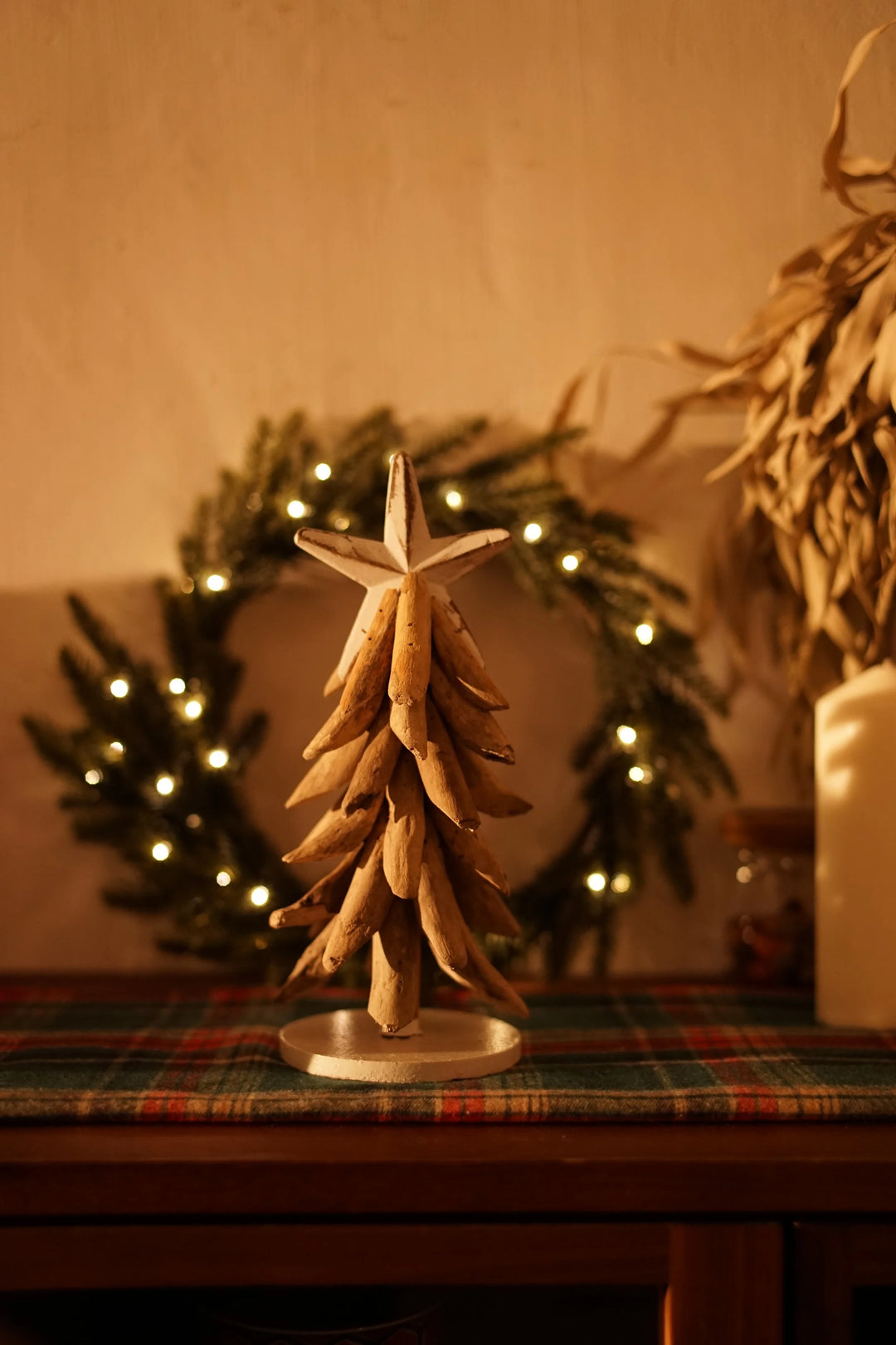 This handcrafted Christmas tree is different from the go-to ones, it doesn’t wither or need watering. Wrap around with Christmas lights, a sweet company with your Netflix night.
