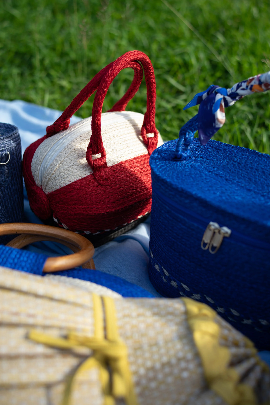 KARNVELA X GOOSEBUMP | Handmade | Azure Spiral Delight Handbag