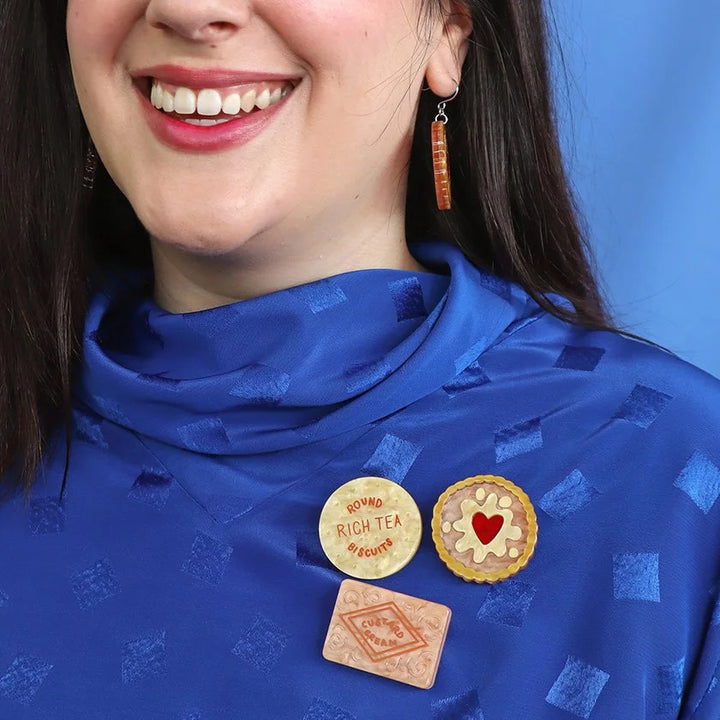 ERSTWILDER | BROOCHES | A Biscuit or Three Mini Brooch Set