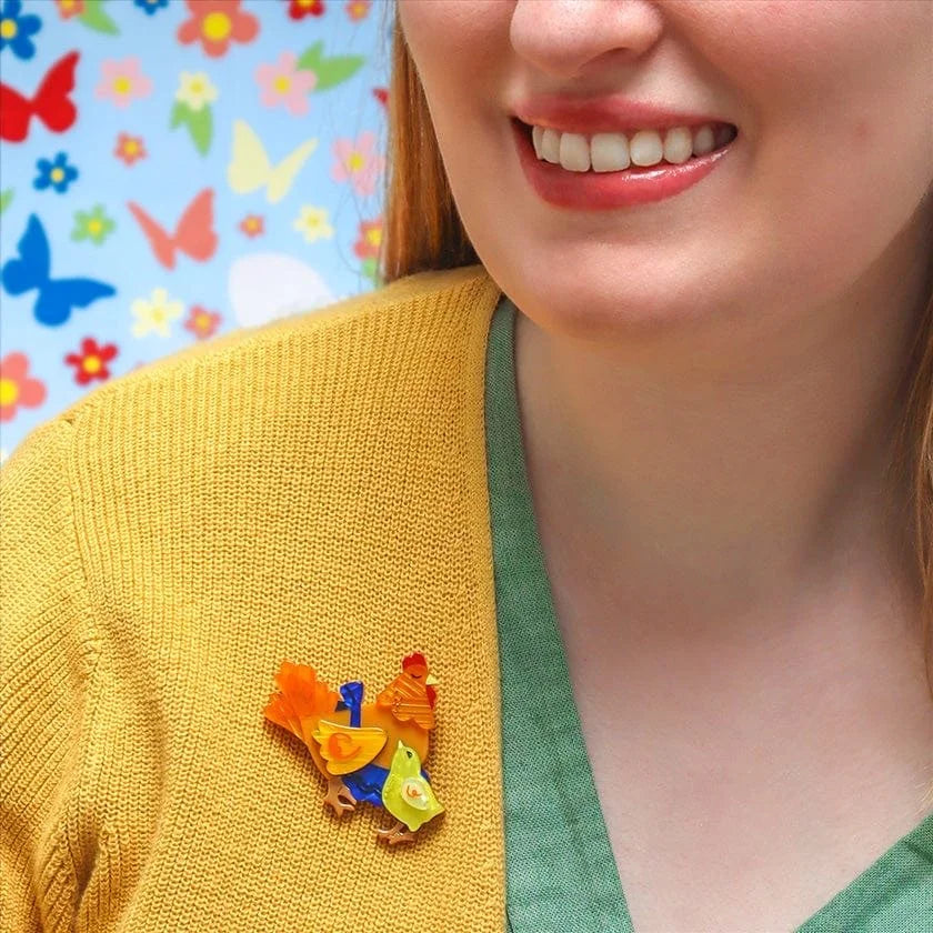 ERSTWILDER | BROOCH | Mother Hen Knows Best Brooch