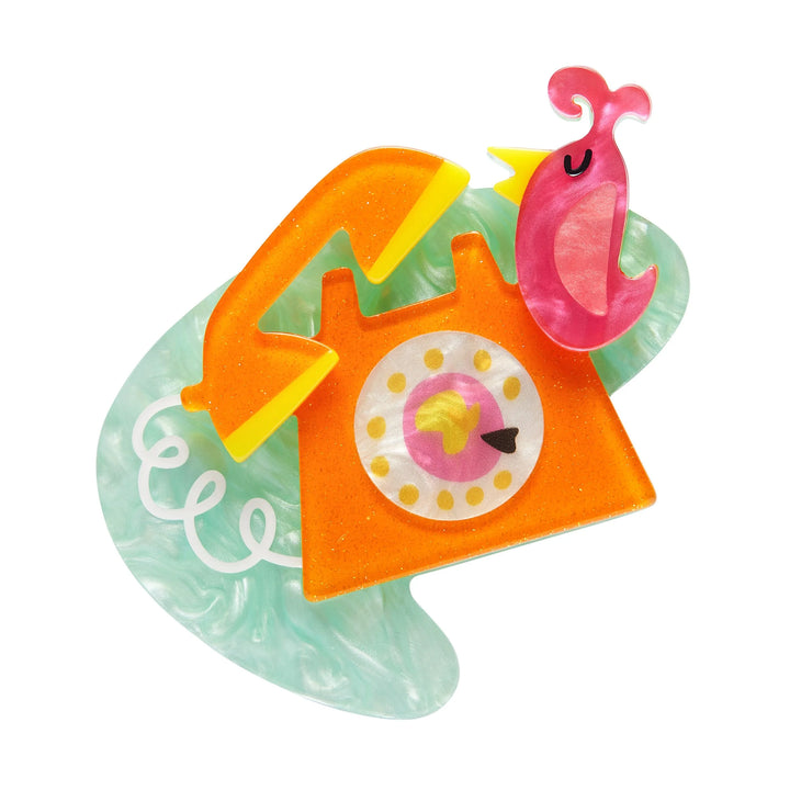 ERSTWILDER | BROOCHES | Just a Call Away Brooch
