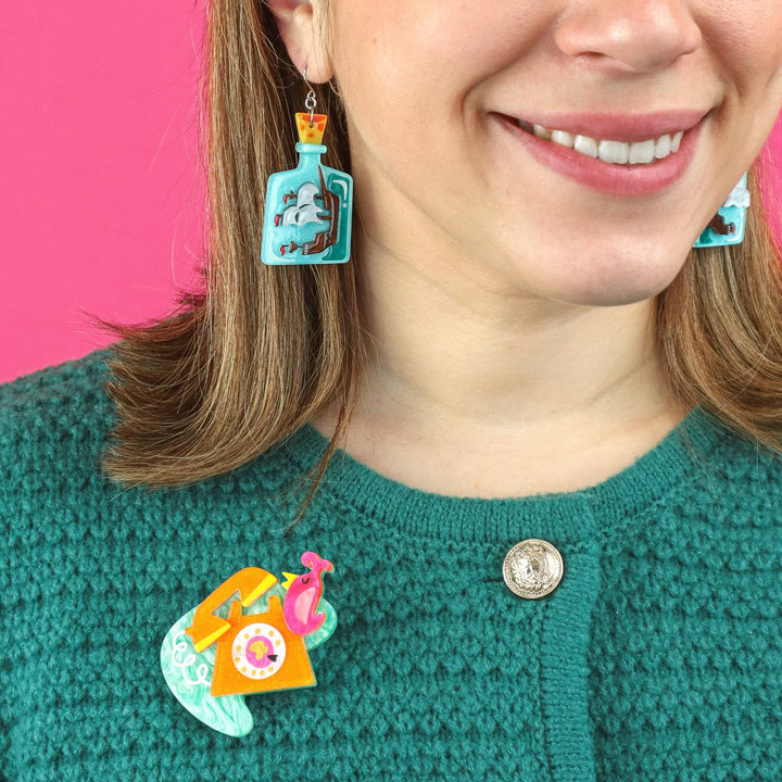 ERSTWILDER | BROOCHES | Just a Call Away Brooch