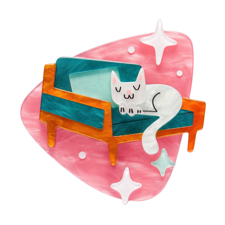 ERSTWILDER | BROOCHES | Susan the Sleeping Kitty Brooch
