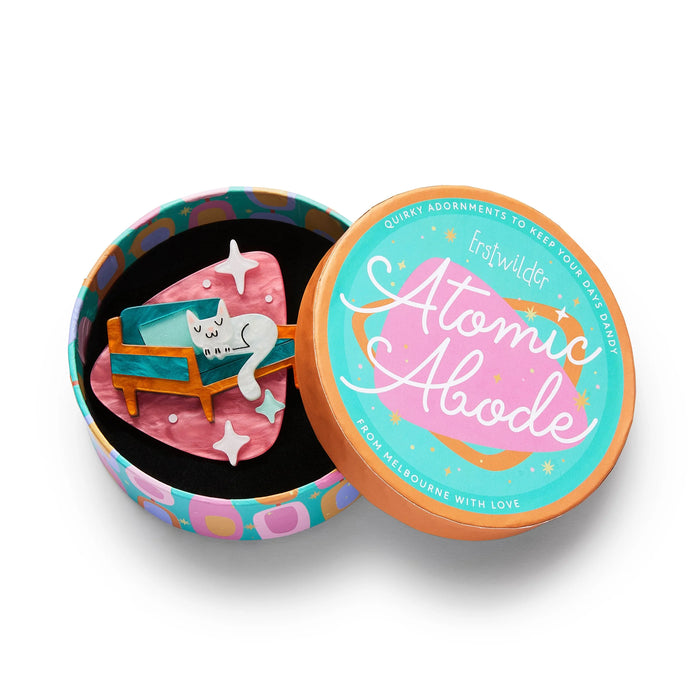 ERSTWILDER | BROOCHES | Susan the Sleeping Kitty Brooch