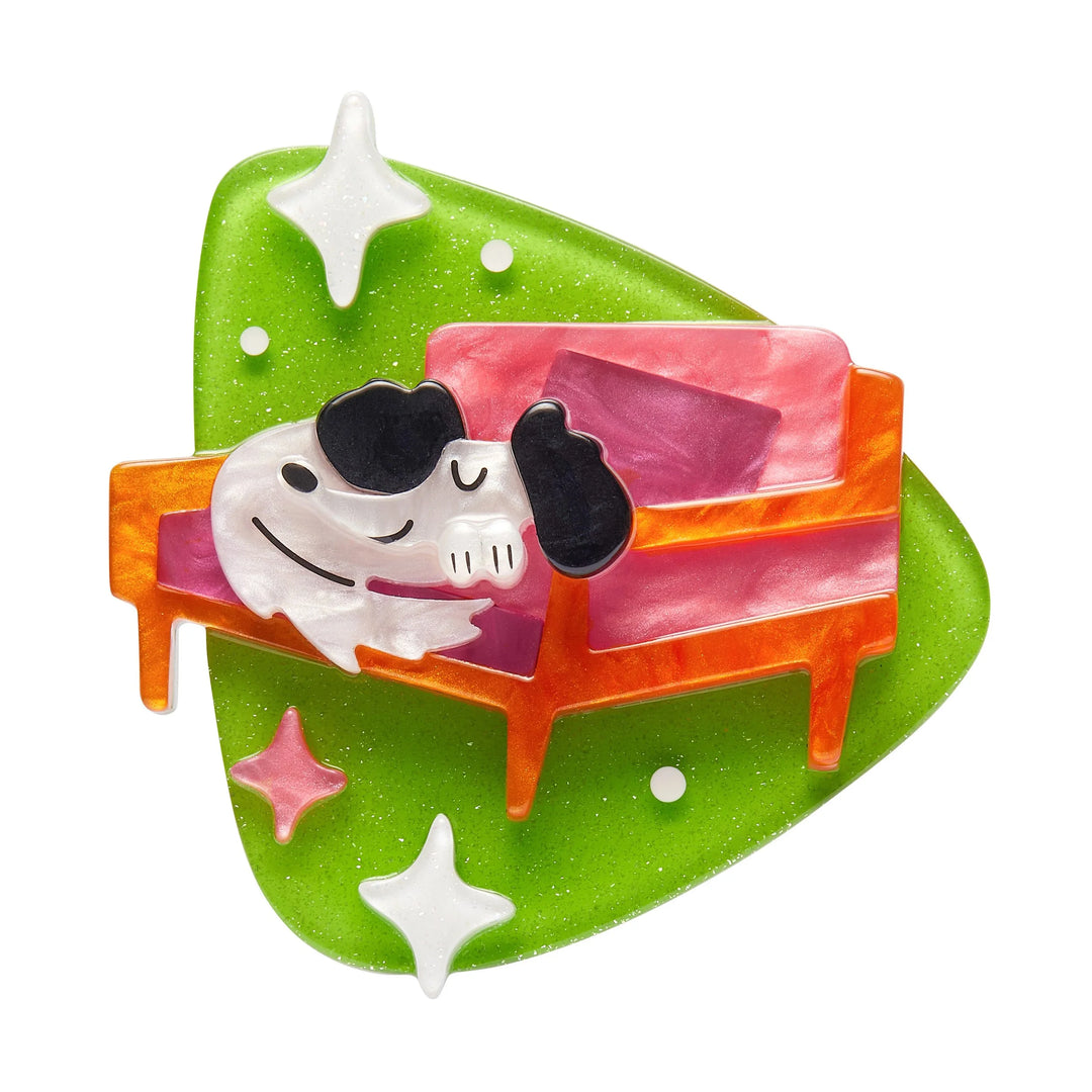 ERSTWILDER | BROOCHES | Richard the Resting Pooch Brooch