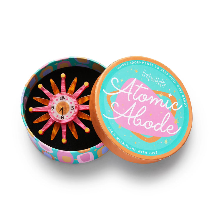ERSTWILDER | BROOCHES | Starburst Clock Brooch