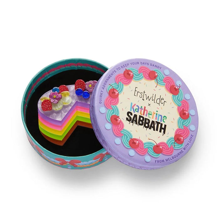 ERSTWILDER | BROOCHES | Bondi Hipster Cake Brooch