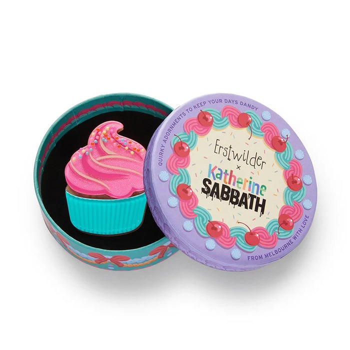 ERSTWILDER | BROOCHES | Iced Cupcake Brooch