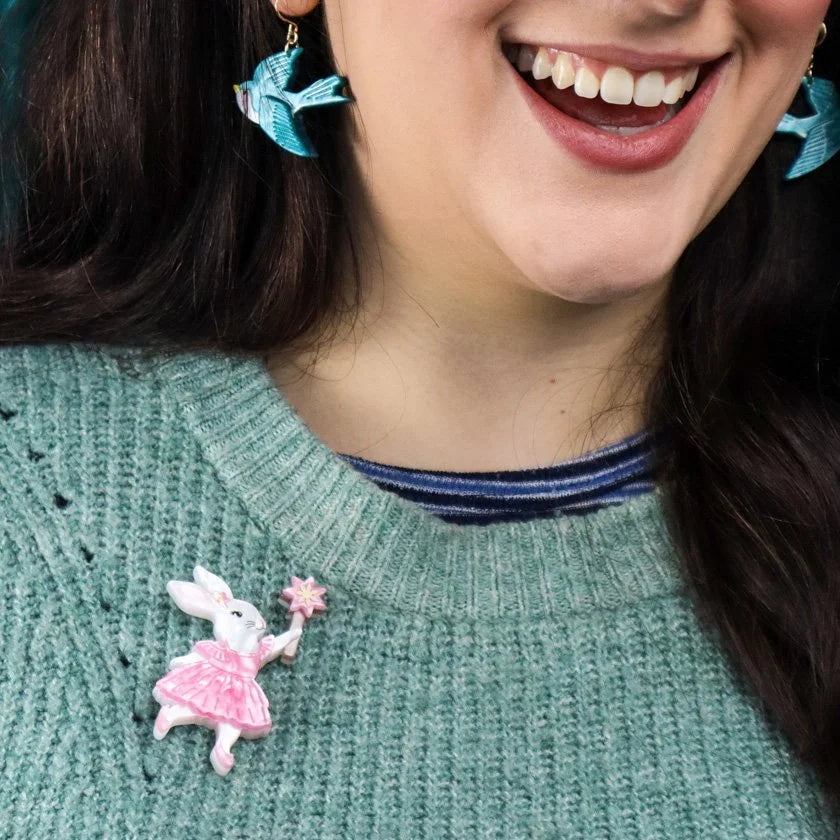 ERSTWILDER | BROOCHES | Ballerina Bunny Brooch