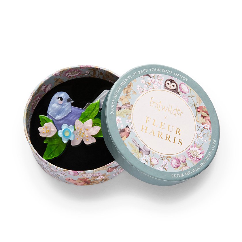 ERSTWILDER | BROOCHES | Gentle Bluebird Brooch