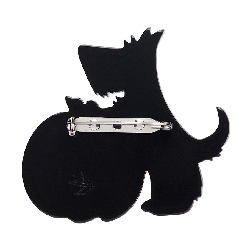 ERSTWILDER | BROOCHES | Patch the Pumpkin Pup Brooch