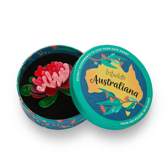 ERSTWILDER | BROOCHES | Seen from Afar Waratah Brooch