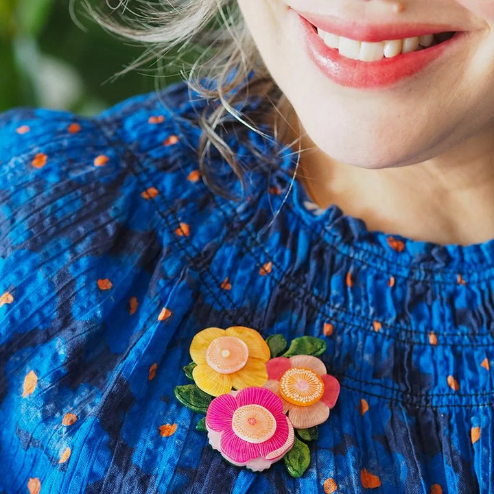 ERSTWILDER | BROOCHES | Pretty Poppies Brooch