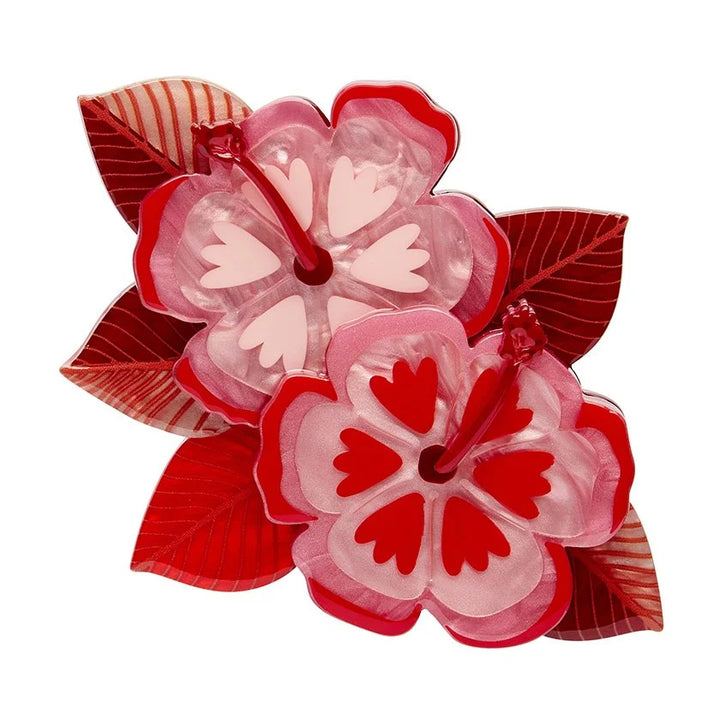 ERSTWILDER | BROOCHES | Halcyon Hibiscus Brooch