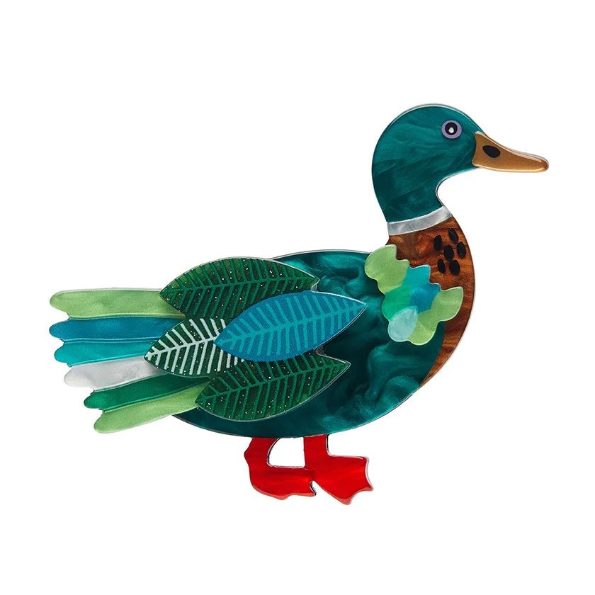 ERSTWILDER | BROOCHES | Mighty Mallard Brooch
