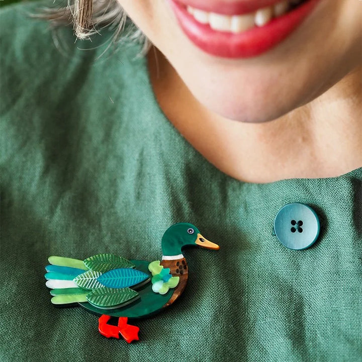ERSTWILDER | BROOCHES | Mighty Mallard Brooch