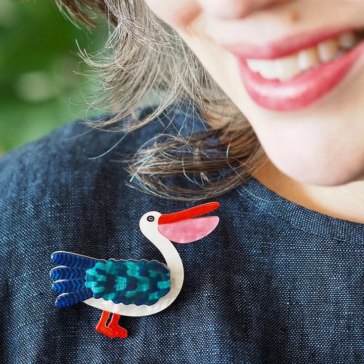 ERSTWILDER | BROOCHES |  Pelican Perfection Brooch