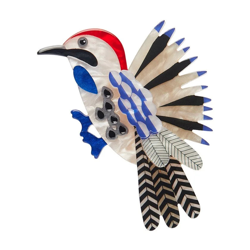 ERSTWILDER | BROOCHES |  Wondrous Woodpecker Brooch