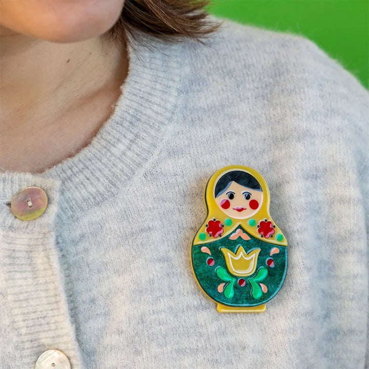 ERSTWILDER | BROOCHES | Matryoshka Memories Brooch