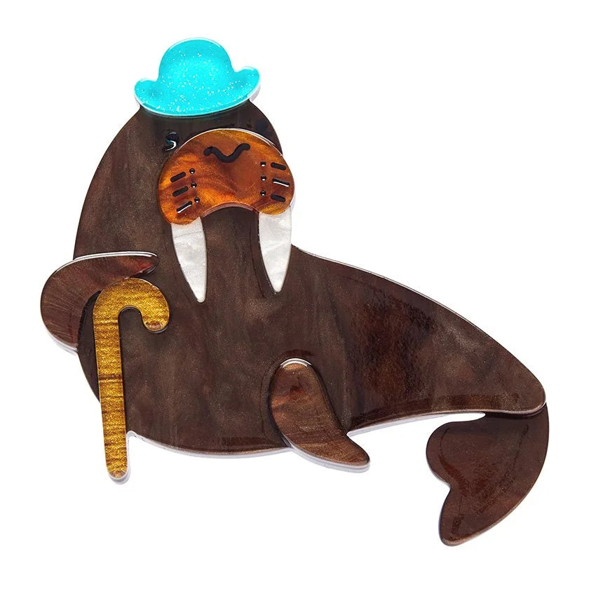 ERSTWILDER | BROOCHES | Old Man Walrus Brooch