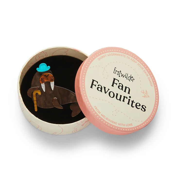 ERSTWILDER | BROOCHES | Old Man Walrus Brooch