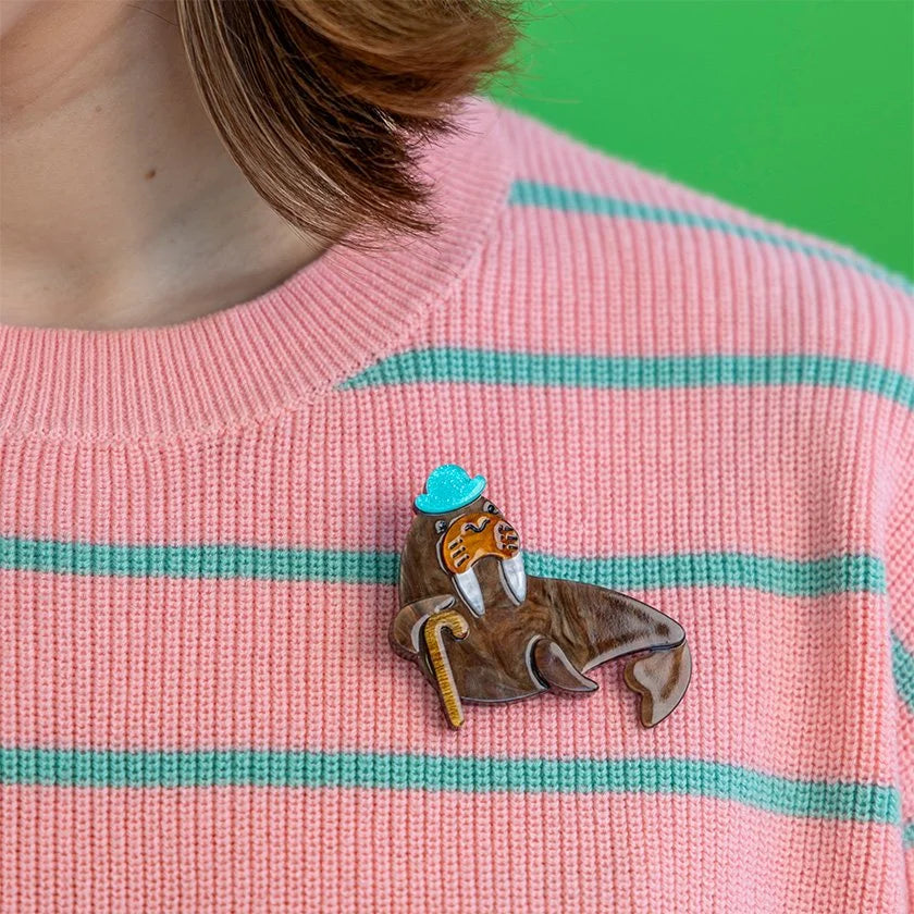 ERSTWILDER | BROOCHES | Old Man Walrus Brooch