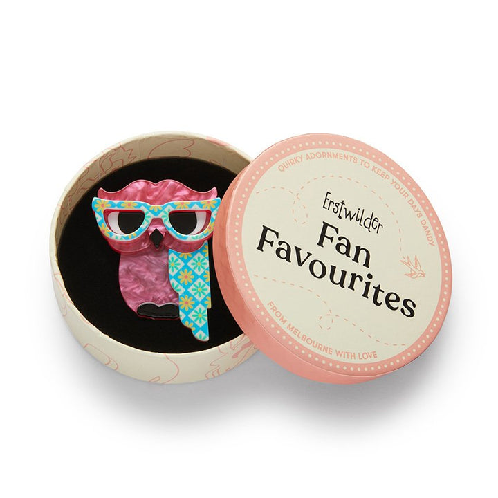 ERSTWILDER | BROOCHES | Waldo the Wacky Wise Owl