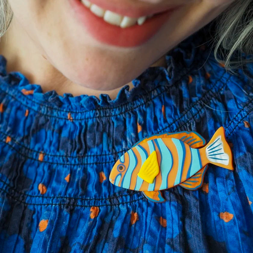 ERSTWILDER | BROOCHES | Harlequin Tuskfish Brooch