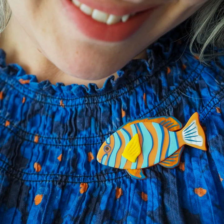 ERSTWILDER | BROOCHES | Harlequin Tuskfish Brooch
