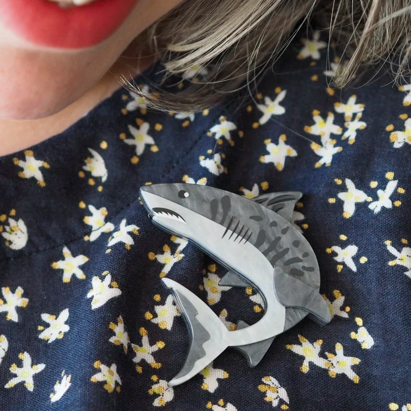 ERSTWILDER | BROOCHES | Tiger Shark Brooch