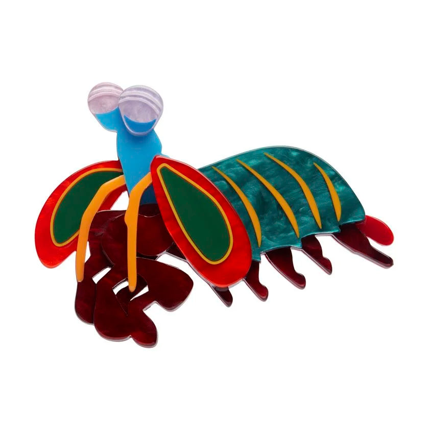 ERSTWILDER | BROOCHES | Peacock Mantis Shrimp Brooch