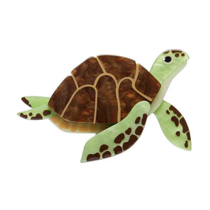 ERSTWILDER | BROOCHES | Green Turtle Brooch
