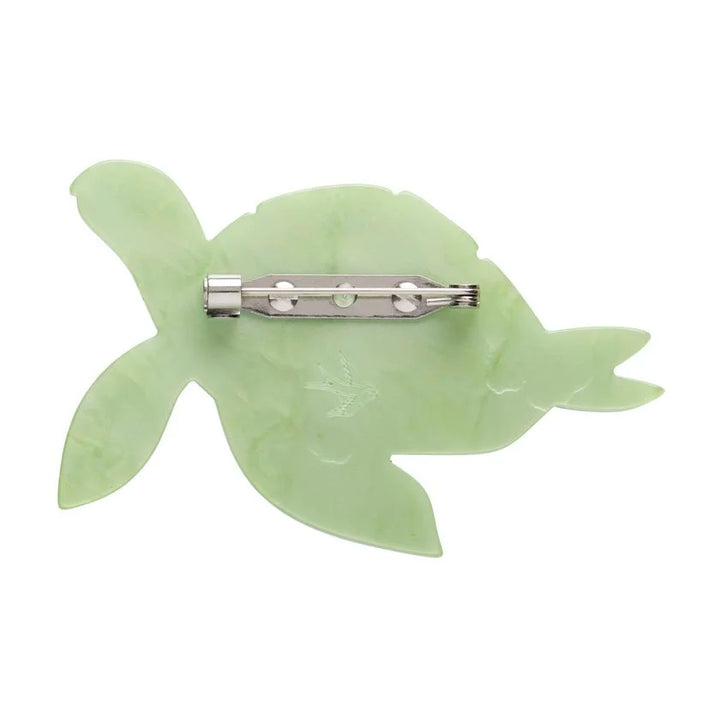 ERSTWILDER | BROOCHES | Green Turtle Brooch