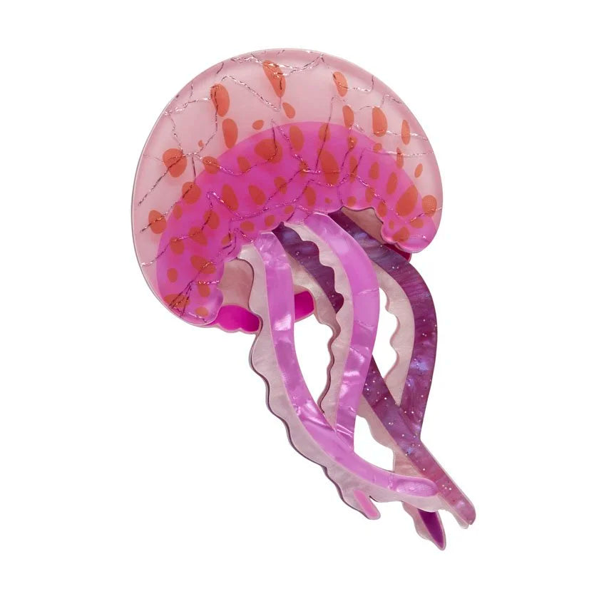 ERSTWILDER | BROOCHES | Mauve Stinger Jellyfish Drop Earrings