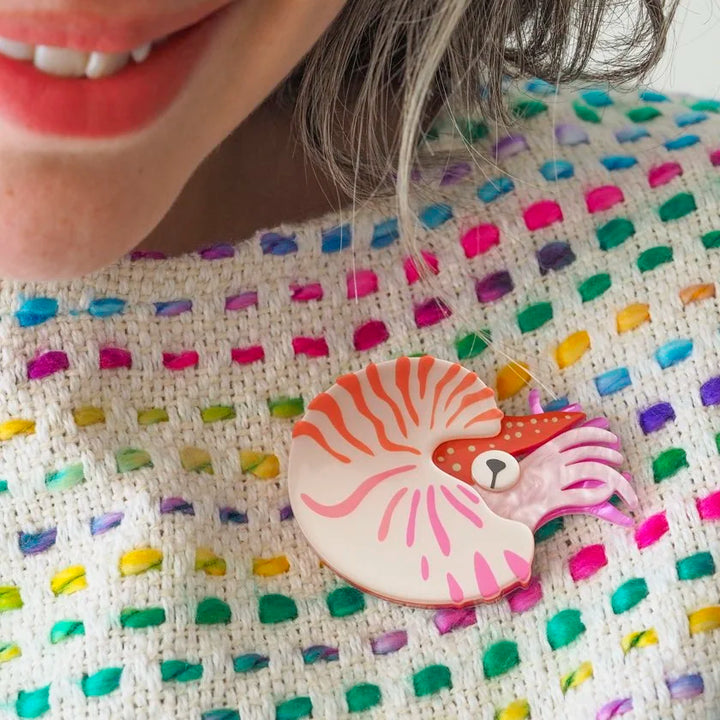 ERSTWILDER | BROOCHES | Chambered Nautilus Brooch