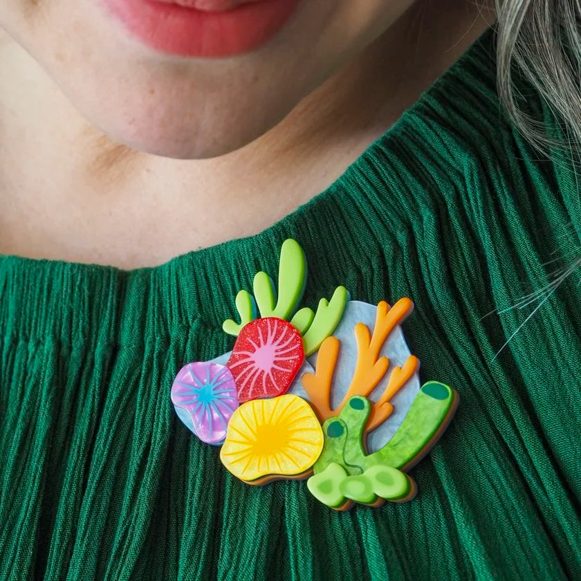 ERSTWILDER | BROOCHES | Kaleidoscopic Coral Brooch