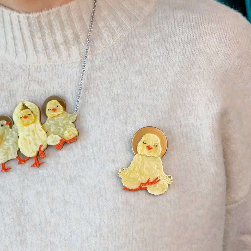ERSTWILDER | BROOCHES | The Yoga Chick Brooch