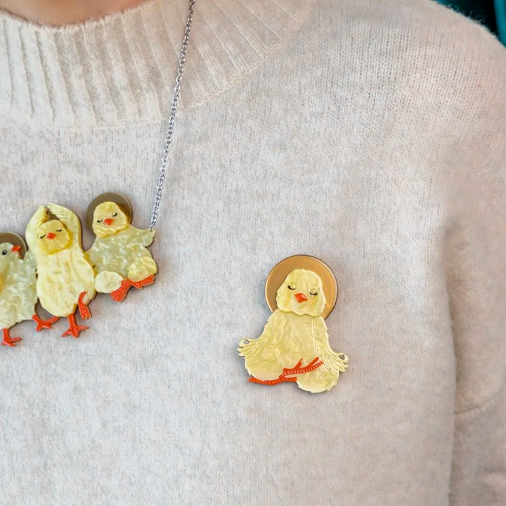 ERSTWILDER | BROOCHES | The Yoga Chick Brooch
