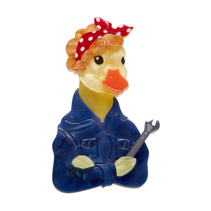 ERSTWILDER | BROOCHES | The Diligent Duck Brooch