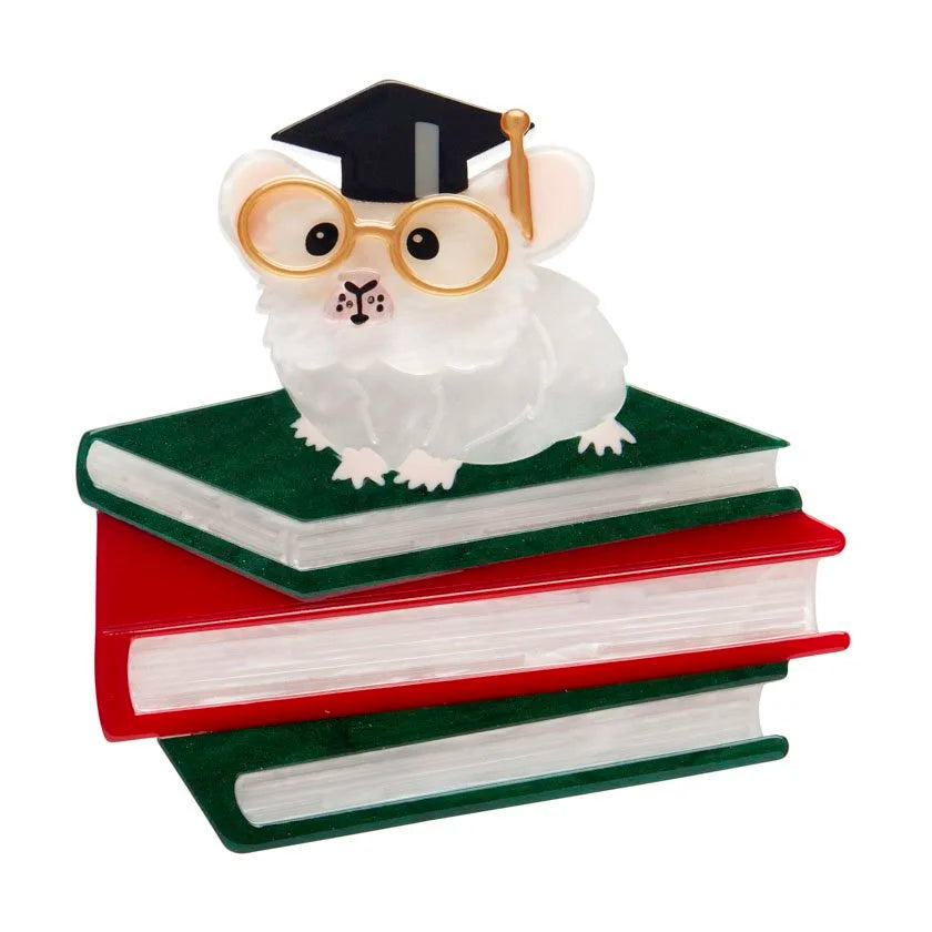 ERSTWILDER | BROOCHES | The Valedictorian Mouse Brooch