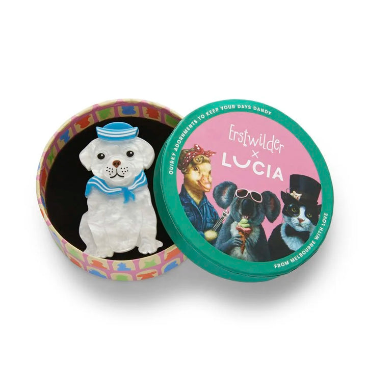 ERSTWILDER | BROOCHES | The Sailor Pup Brooch