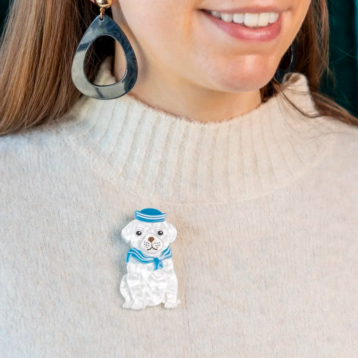 ERSTWILDER | BROOCHES | The Sailor Pup Brooch