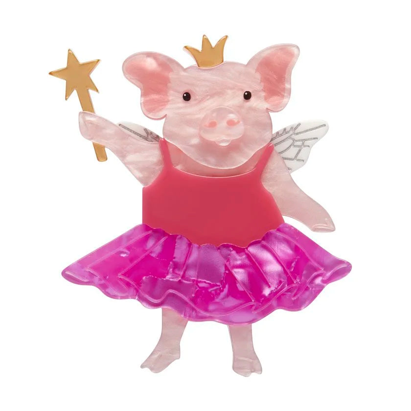 ERSTWILDER | BROOCHES | The Pixie Piglet Brooch