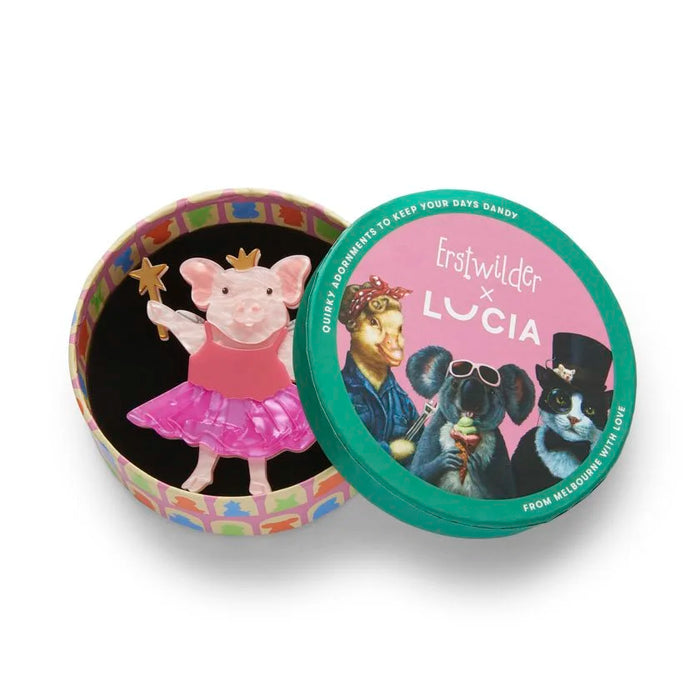 ERSTWILDER | BROOCHES | The Pixie Piglet Brooch
