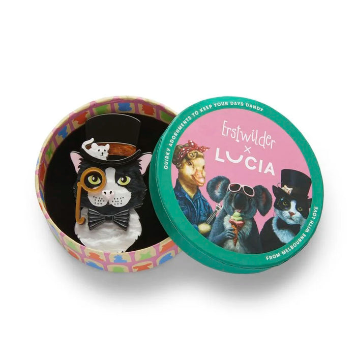 ERSTWILDER | BROOCHES | The Posh Pussycat Brooch