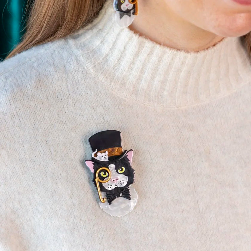ERSTWILDER | BROOCHES | The Posh Pussycat Brooch