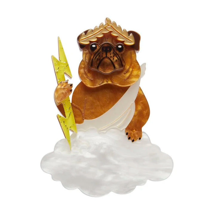 ERSTWILDER | BROOCHES | The Pious Pug Brooch